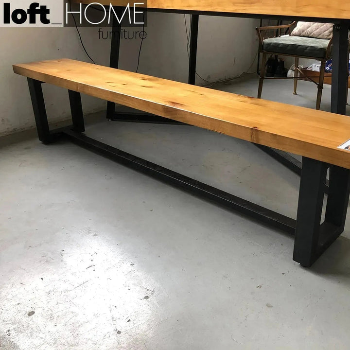 Industrial Pine Wood Dining Bench CLASSIC