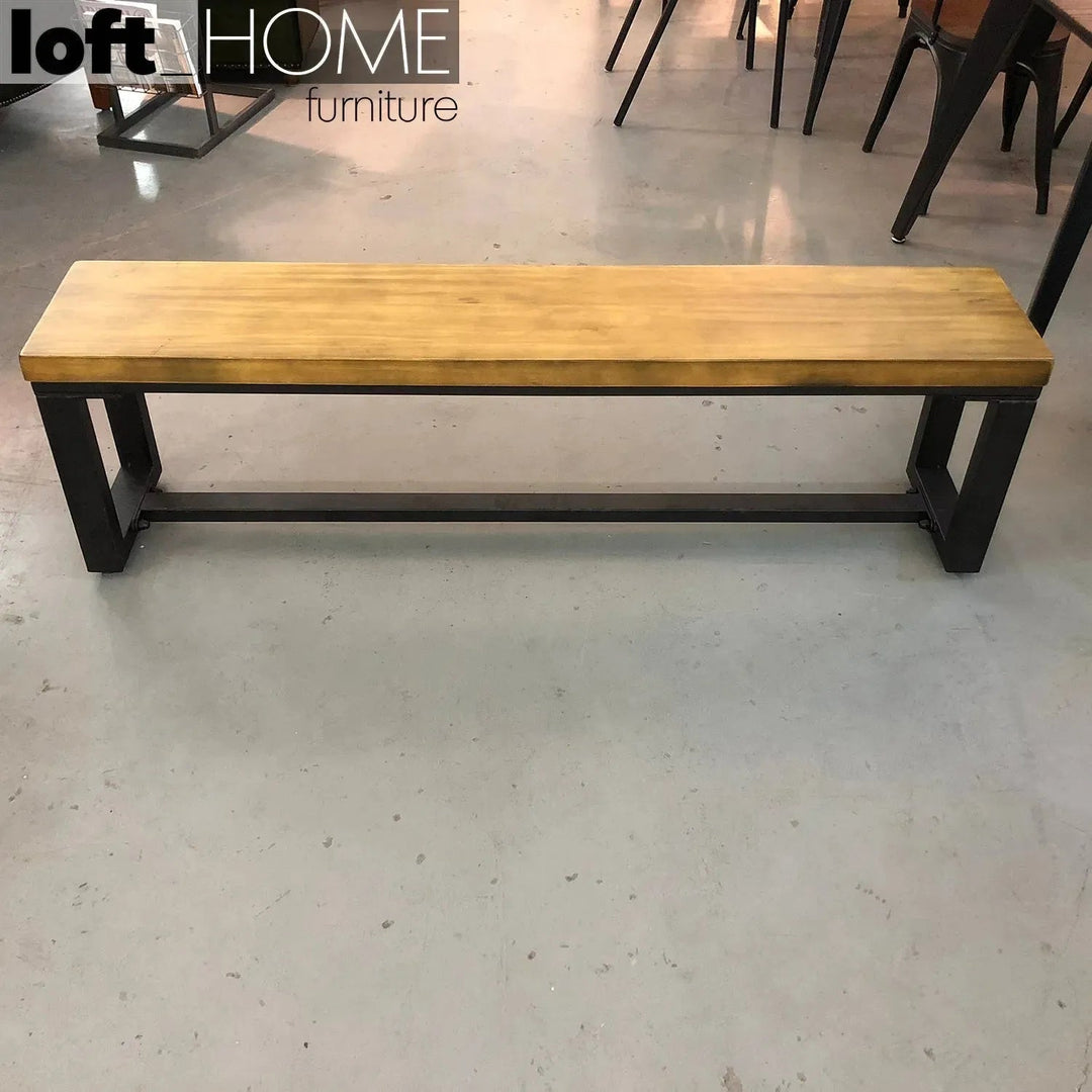 Industrial Pine Wood Dining Bench CLASSIC