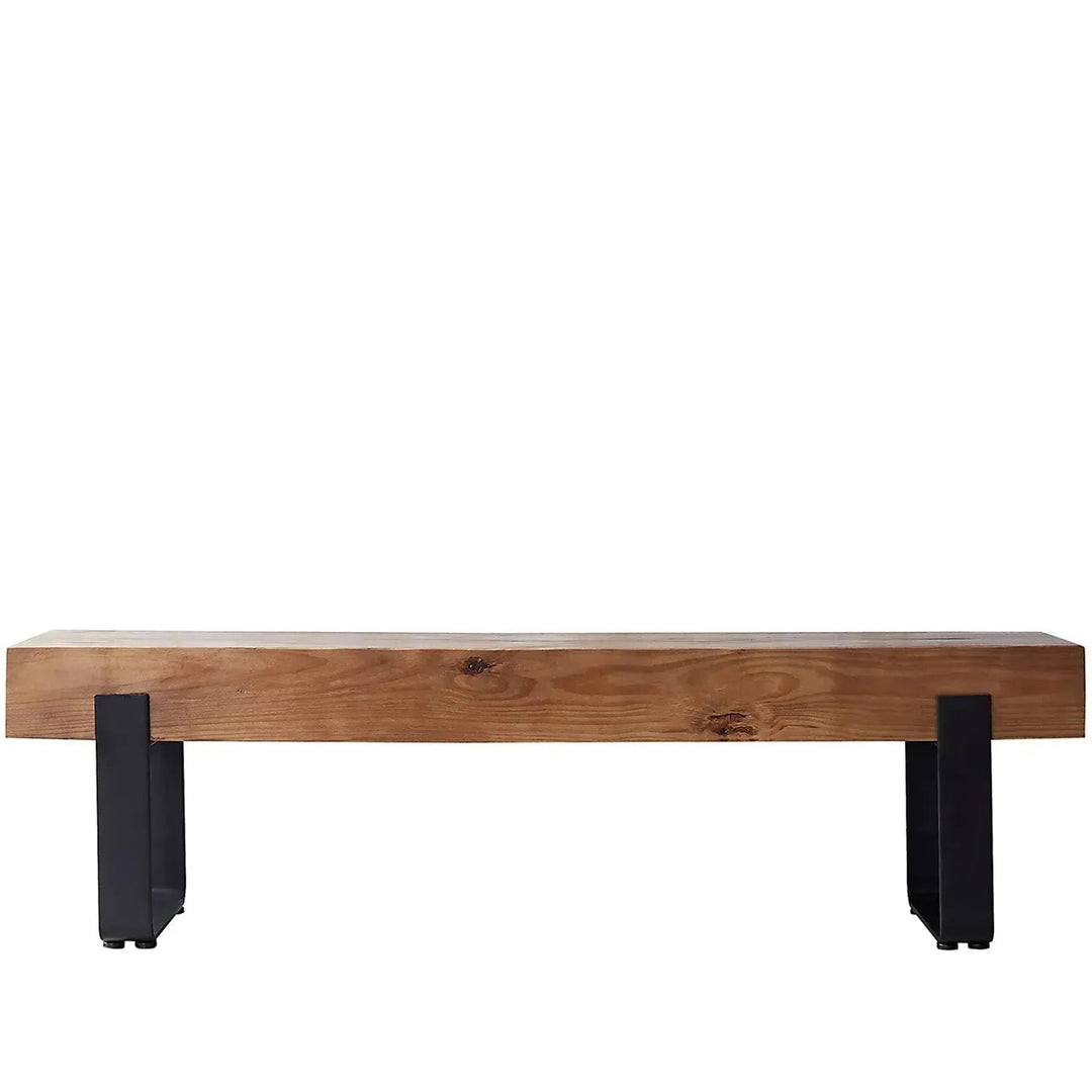 Rustic Pine Wood Dining Bench NOER