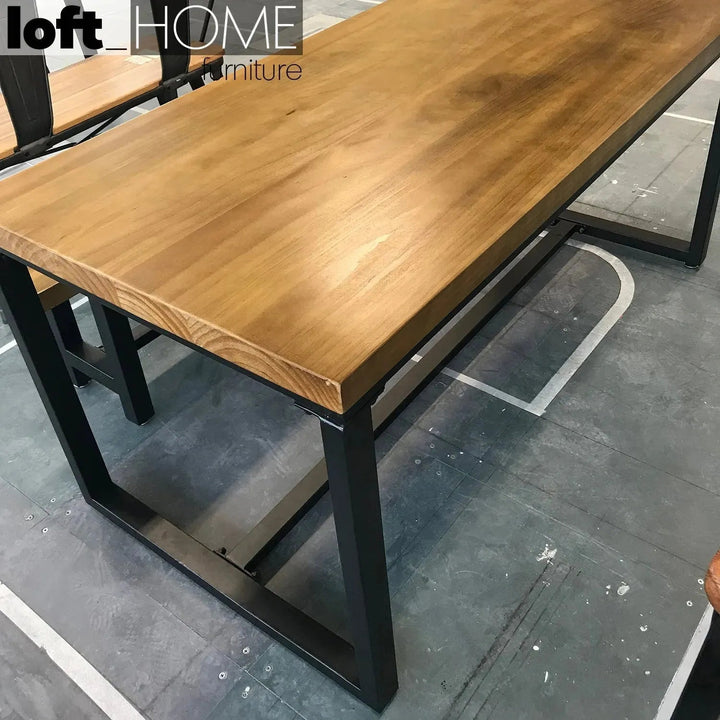 Industrial Pine Wood Dining Table CLASSIC