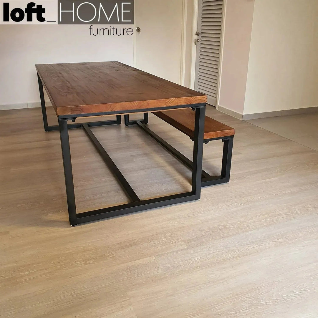 Industrial Pine Wood Dining Table CLASSIC