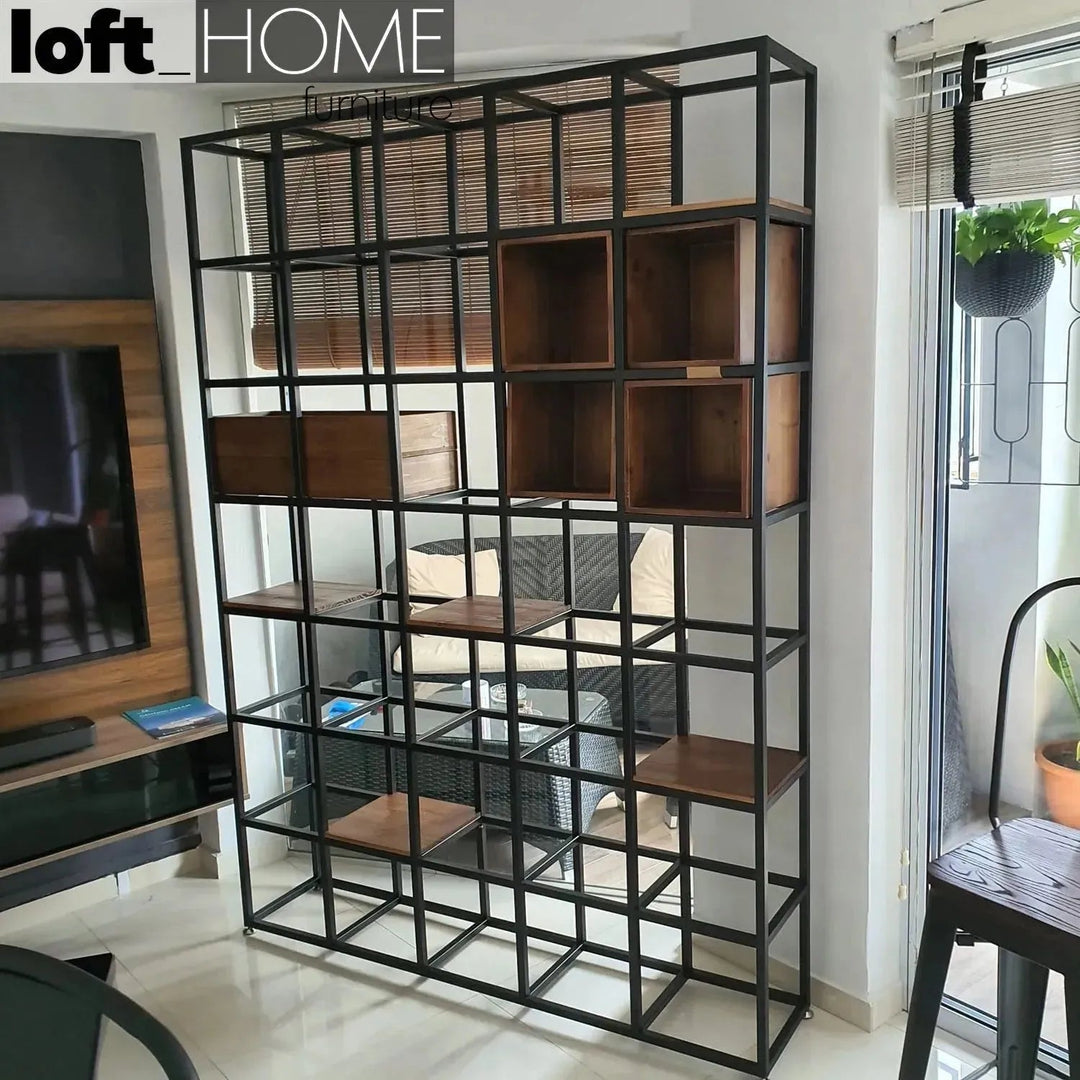 Industrial Pine Wood Display Shelf BOX