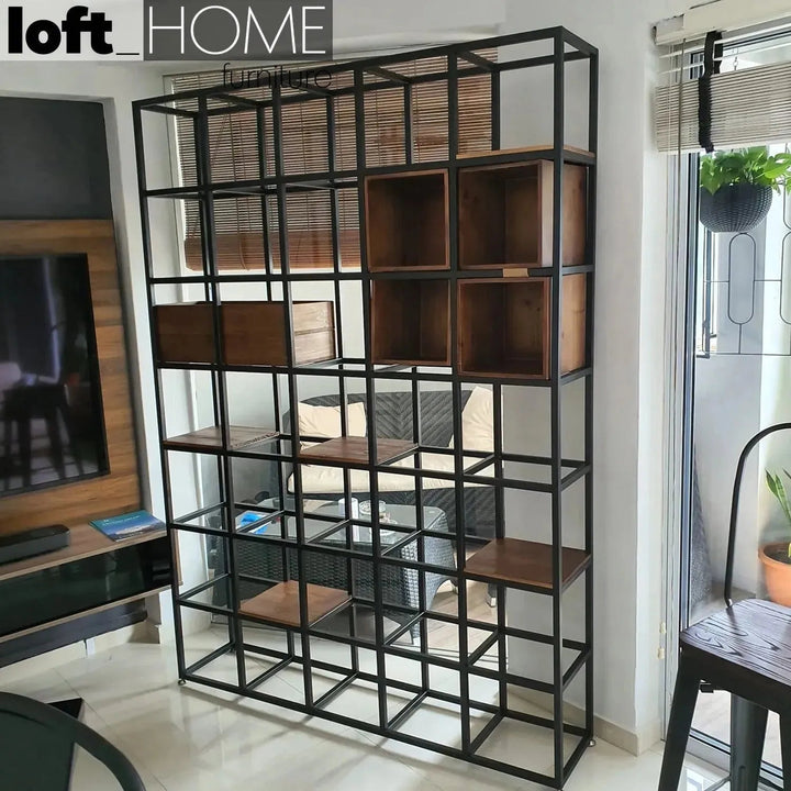 Industrial Pine Wood Display Shelf BOX