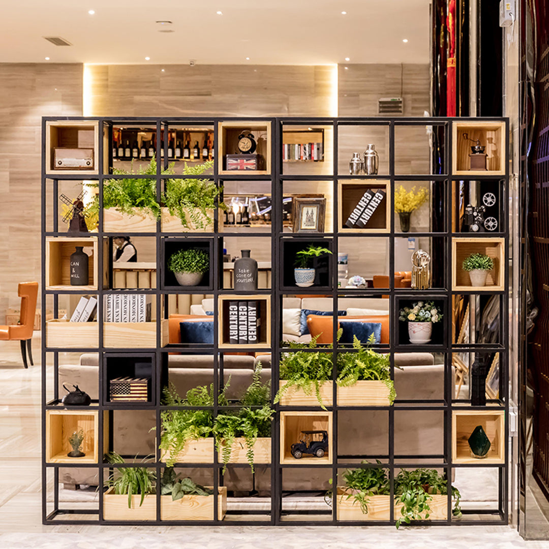 Industrial Pine Wood Display Shelf BOX