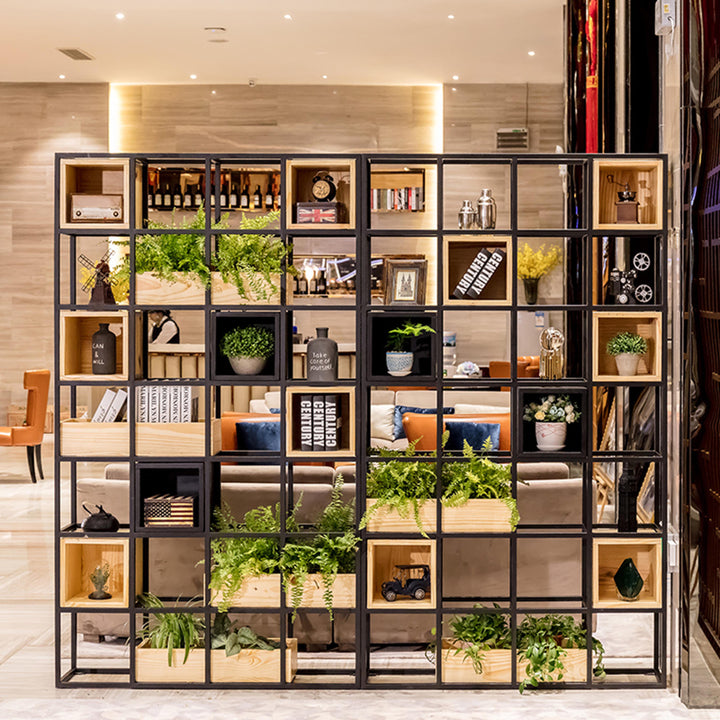 Industrial Pine Wood Display Shelf BOX