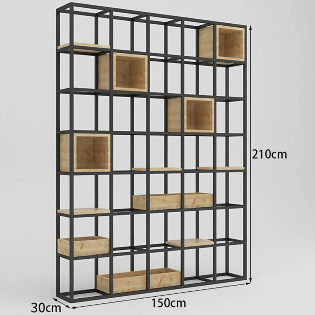 Industrial Pine Wood Display Shelf BOX