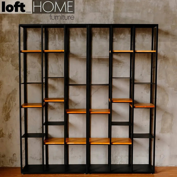 Industrial Pine Wood Display Shelf COZY