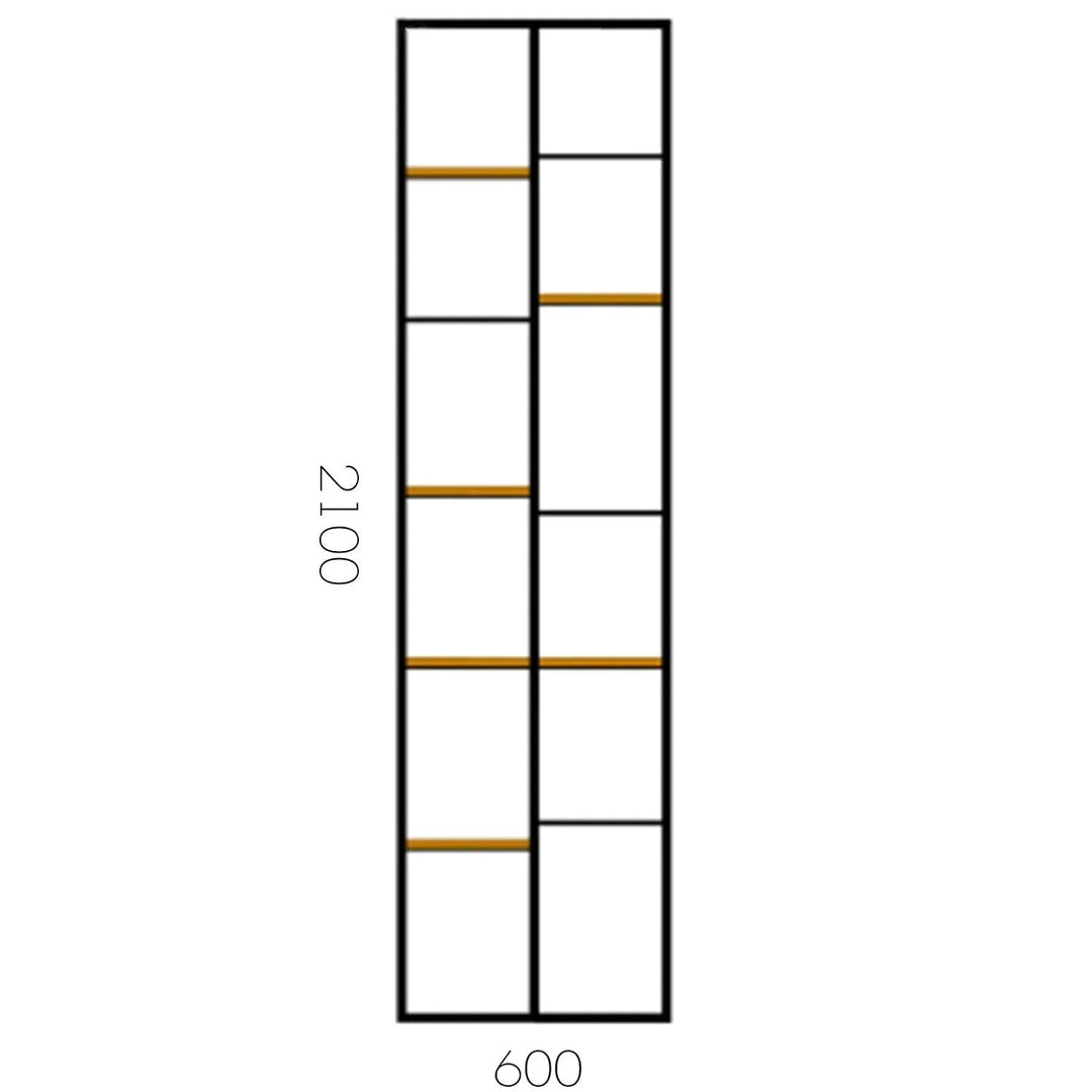 Industrial Pine Wood Display Shelf COZY