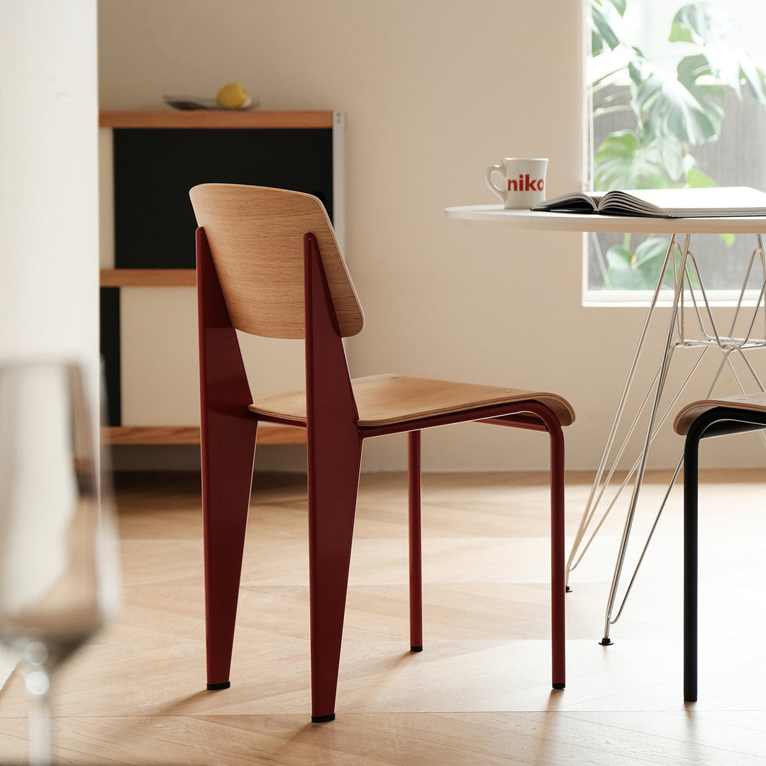 Bauhaus plywood dining chair standard size charts.