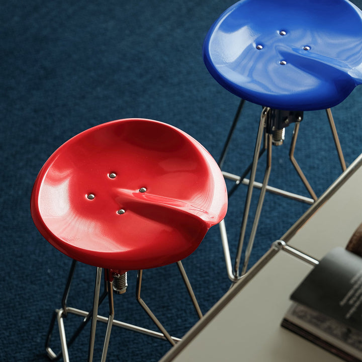 Bauhaus steel height adjustable bar chair spool color swatches.