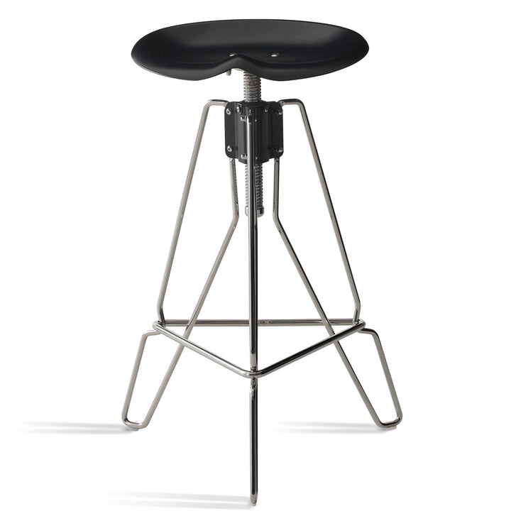Industrial steel height adjustable bar chair spool material variants.