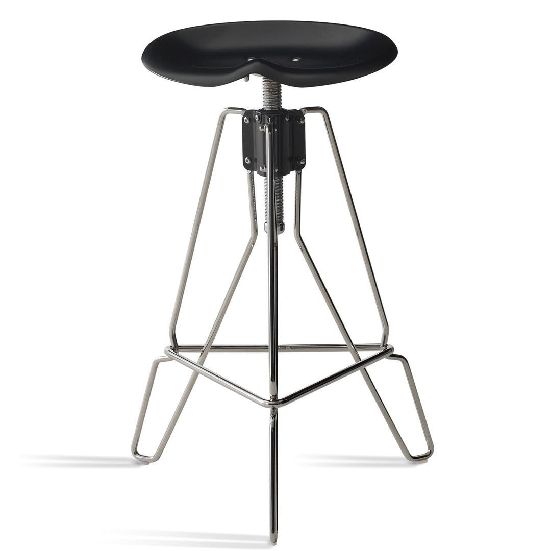 Bauhaus steel height adjustable bar chair spool material variants.