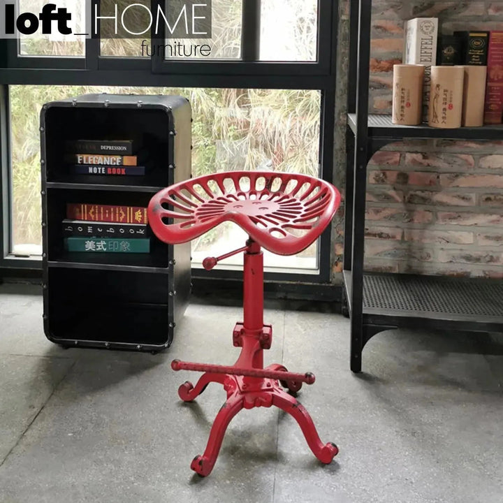 Industrial Steel Height Adjustable Stool DEWY