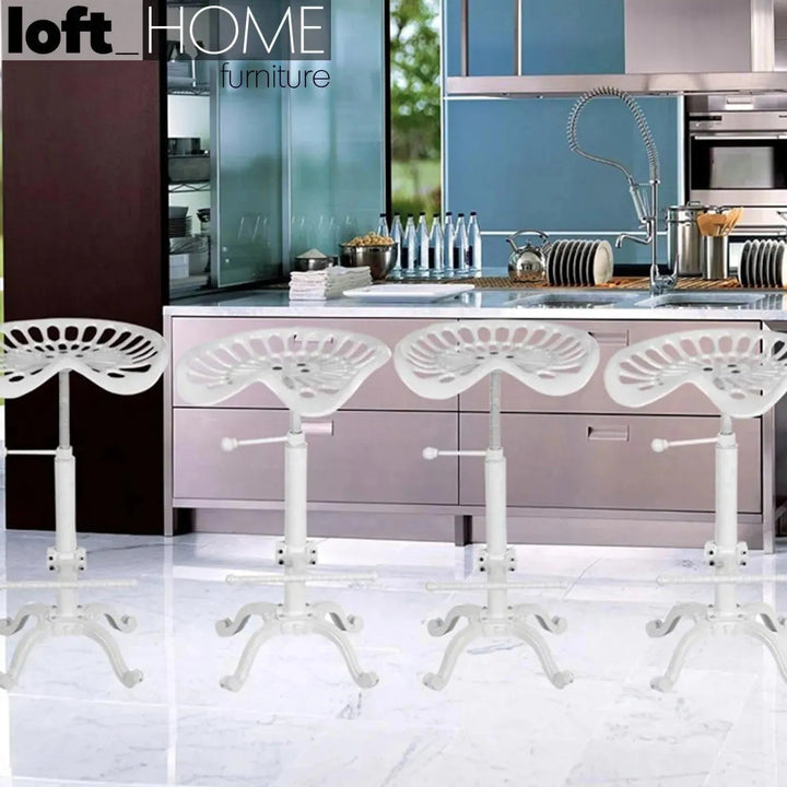 Industrial Steel Height Adjustable Stool DEWY