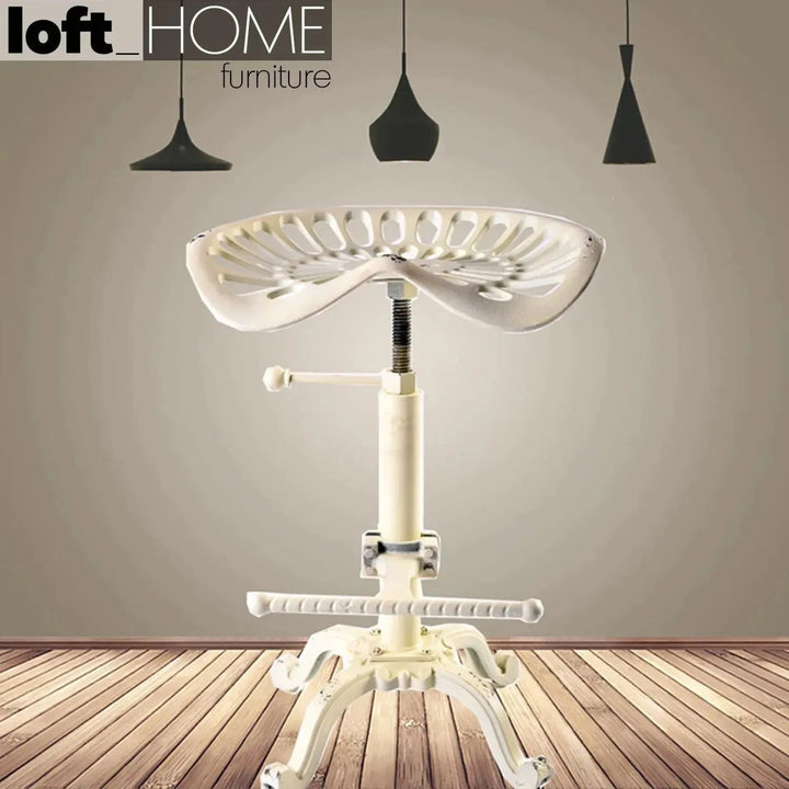 Industrial Steel Height Adjustable Stool DEWY