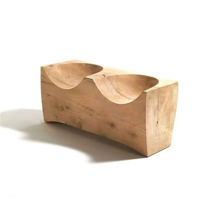 Rustic wood 2 seater sofa riva 1920 double color swatches.