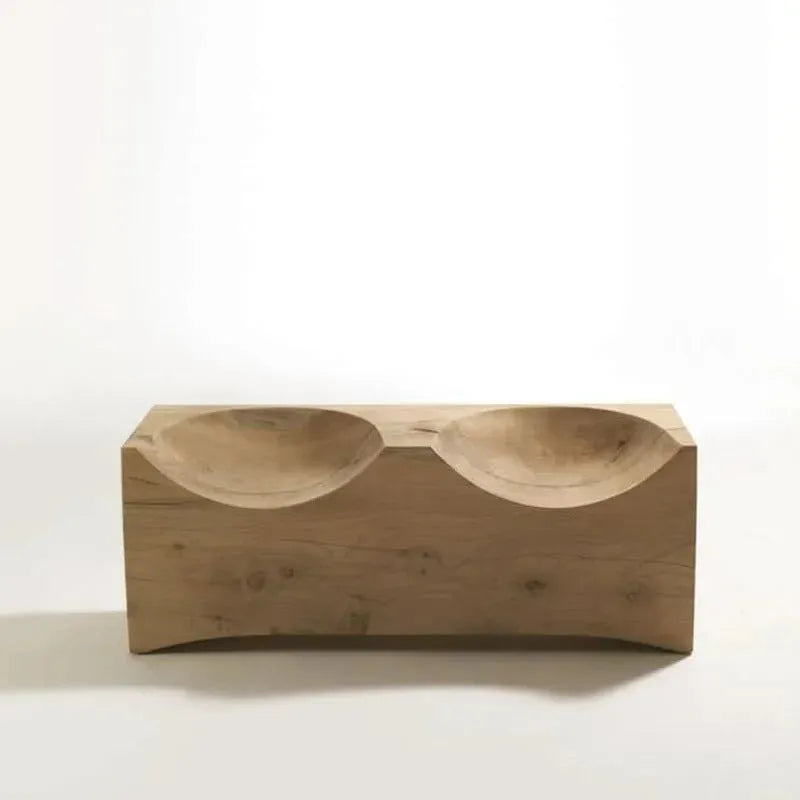 Rustic wood 2 seater sofa riva 1920 double in real life style.