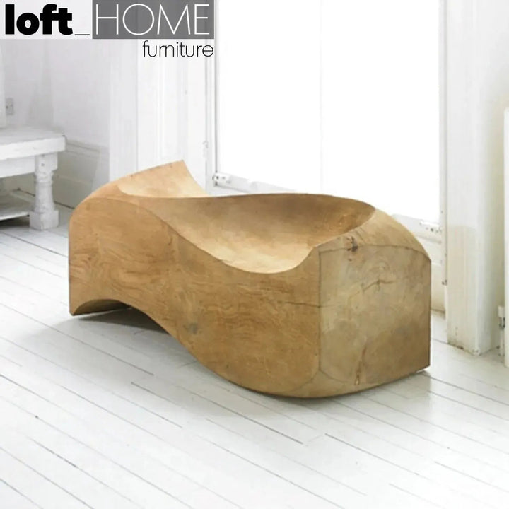 Rustic wood 2 seater sofa riva 1920 love seat in real life style.