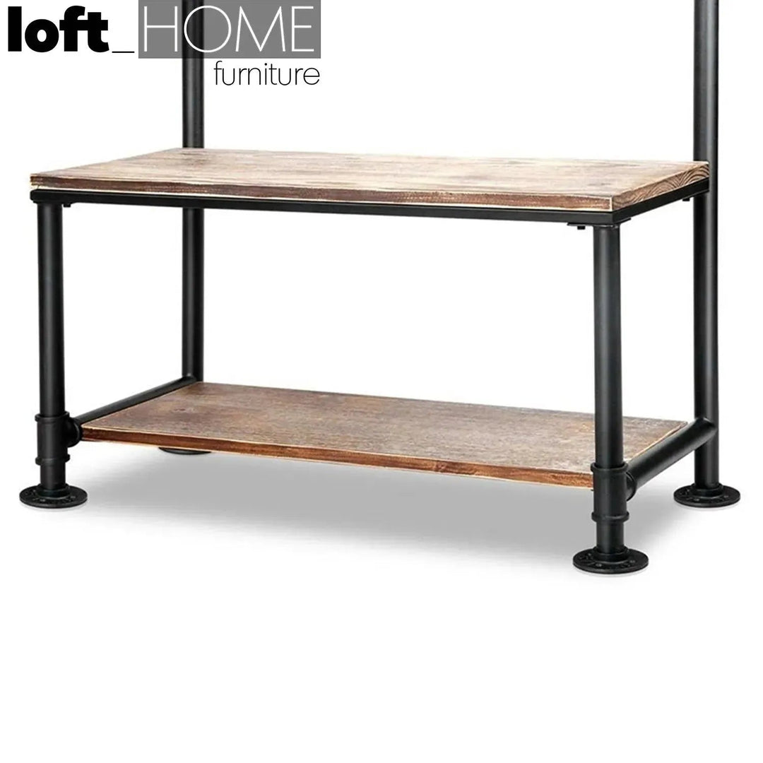 Industrial Wood Clothes Hanger FAUCET