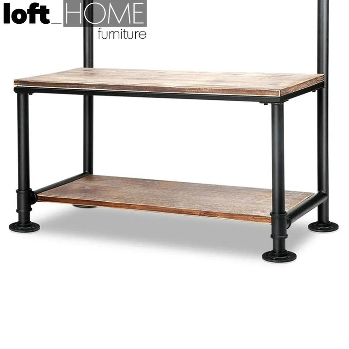 Industrial Wood Clothes Hanger FAUCET