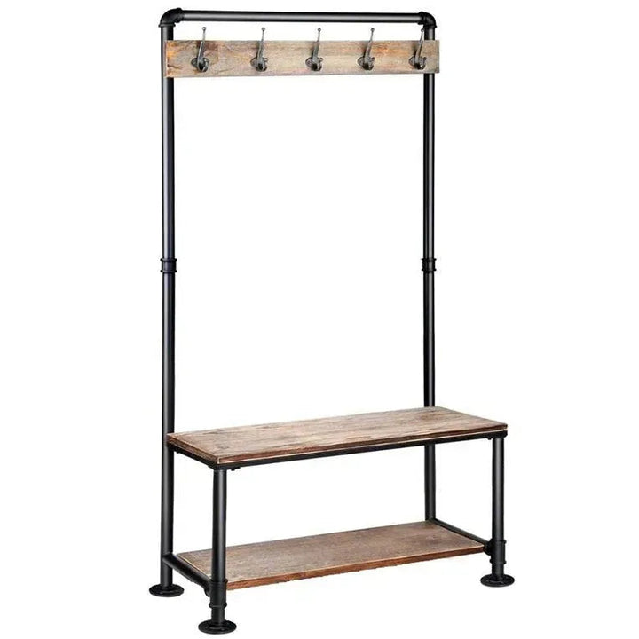 Industrial Wood Clothes Hanger FAUCET