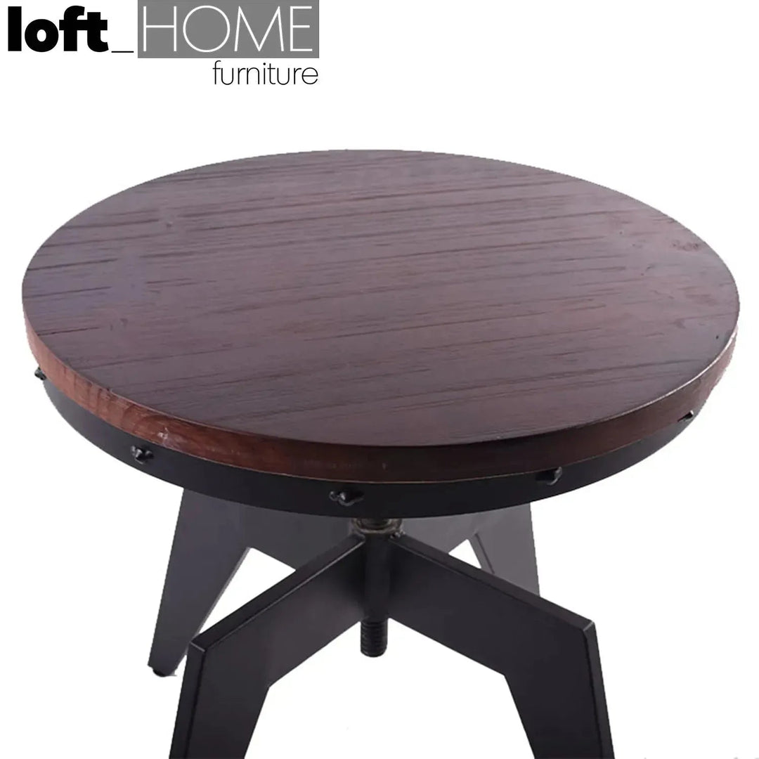 Industrial Wood Coffee Table HEIGHT ADJUSTABLE
