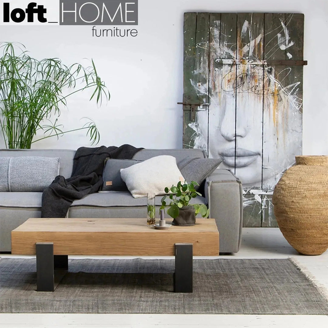 Rustic Wood Coffee Table NOER