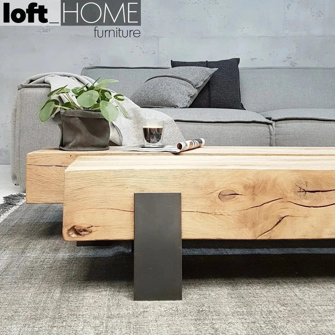 Rustic Wood Coffee Table NOER