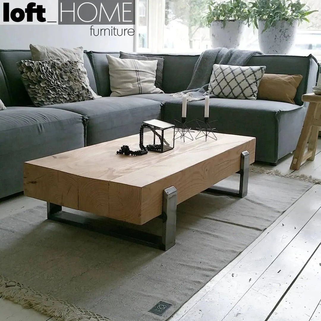 Rustic Wood Coffee Table NOER