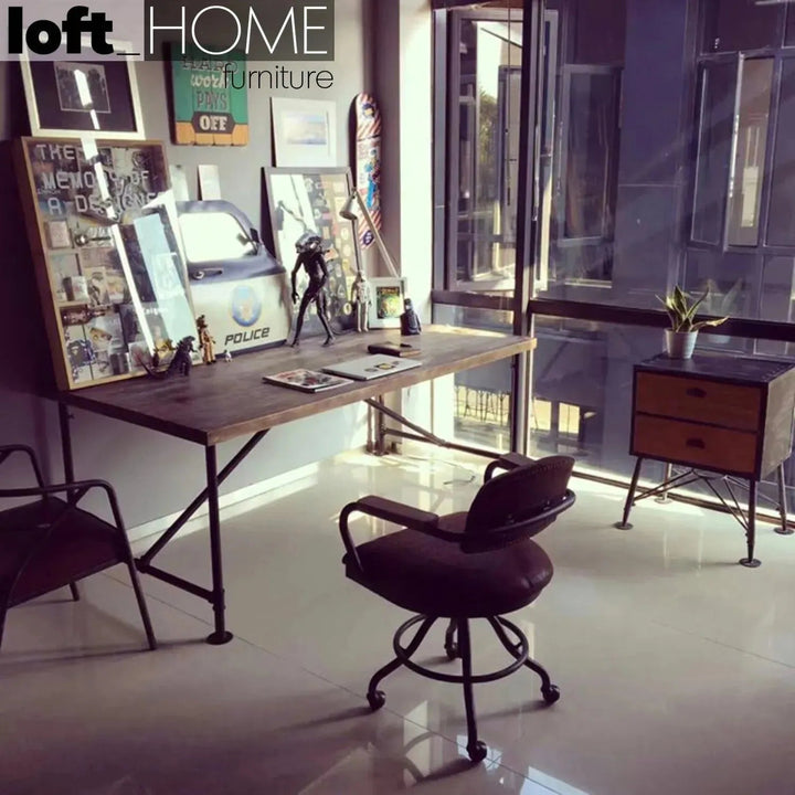 Industrial Wood Dining Table PIPE