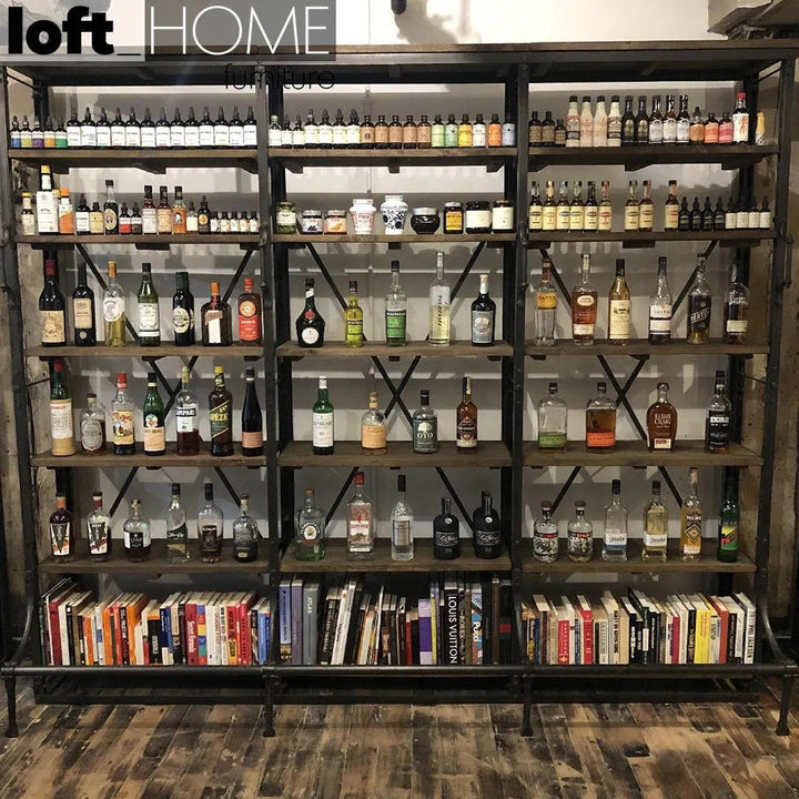 Industrial Wood Display Shelf CLIMBER