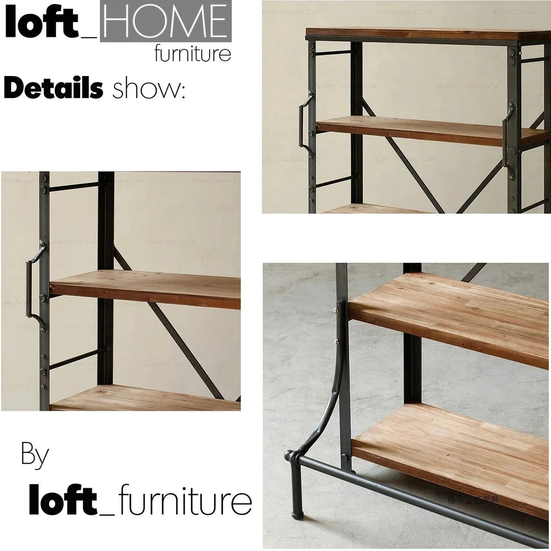 Industrial Wood Display Shelf CLIMBER