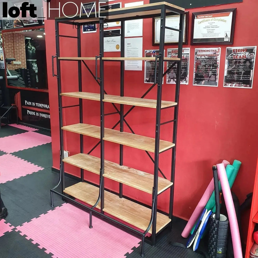 Industrial Wood Display Shelf CLIMBER