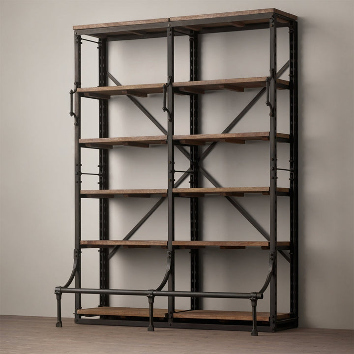 Industrial Wood Display Shelf CLIMBER