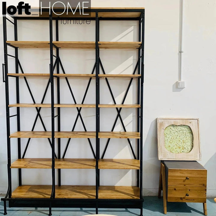 Industrial Wood Display Shelf CLIMBER