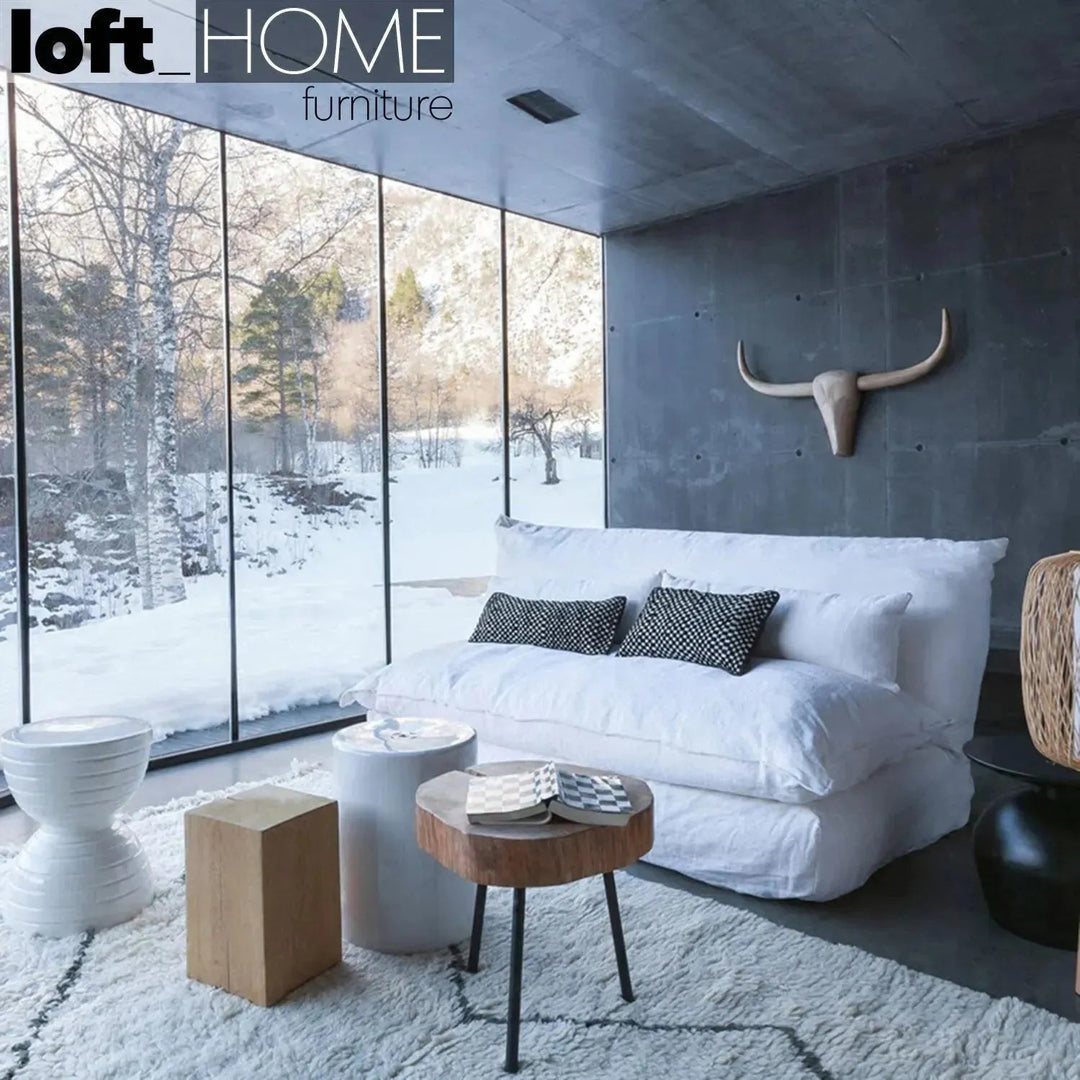 Rustic Wood Side Table TIMBER