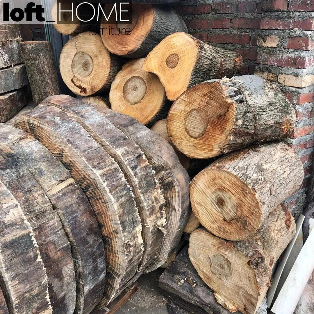 Rustic Wood Side Table TIMBER