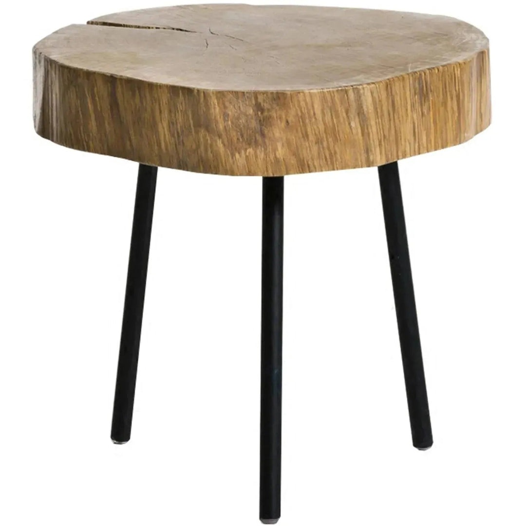 Rustic Wood Side Table TIMBER