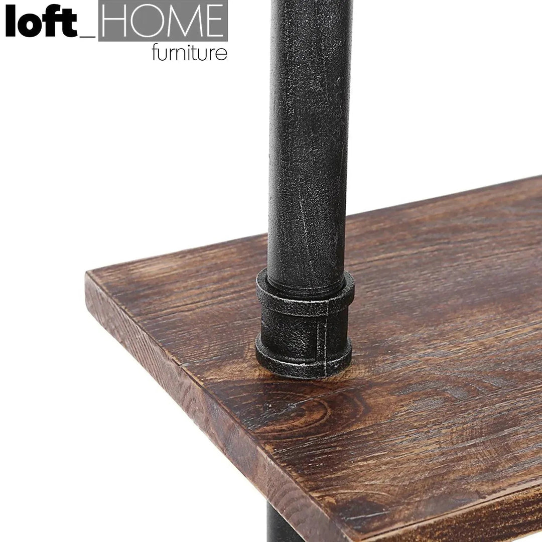 Industrial Wood Wall Shelf PIPE