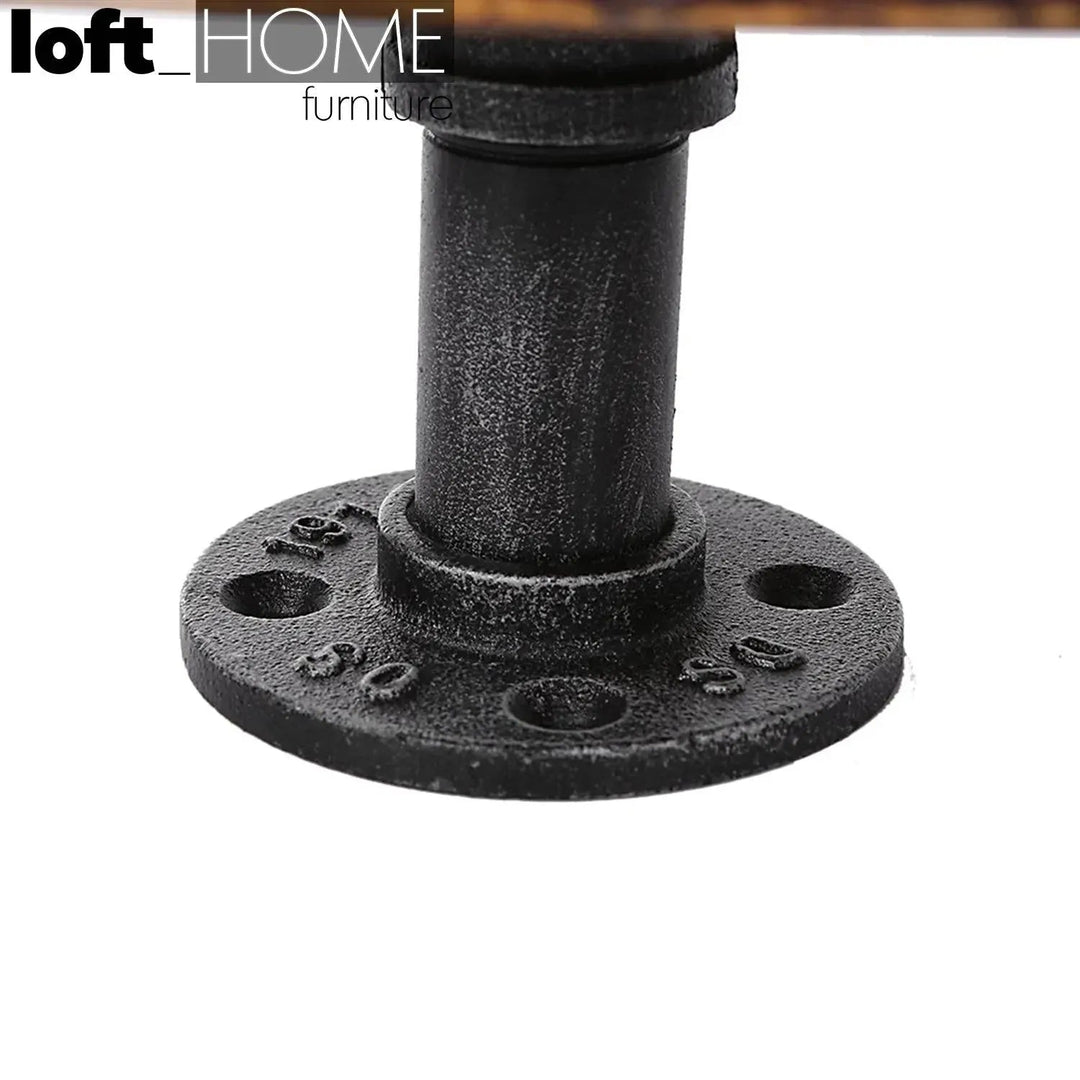 Industrial Wood Wall Shelf PIPE