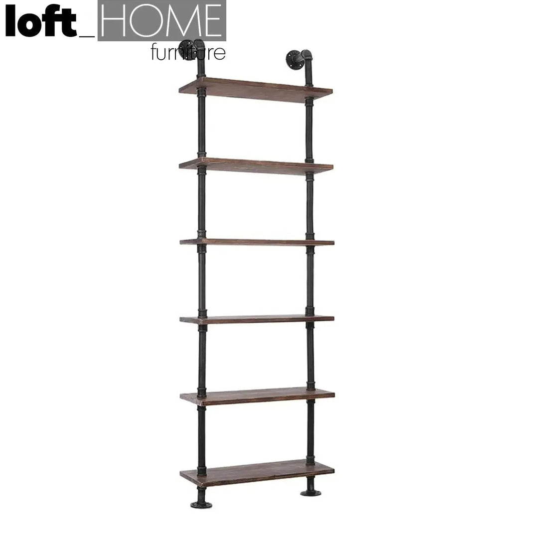 Industrial Wood Wall Shelf PIPE