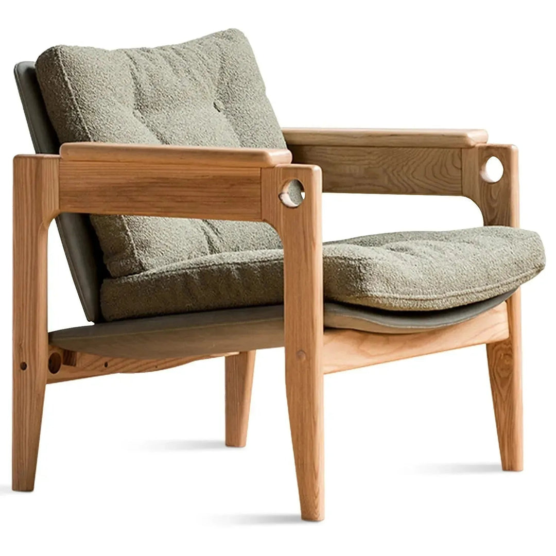 Japandi Boucle Fabric 1 Seater Sofa RENATA