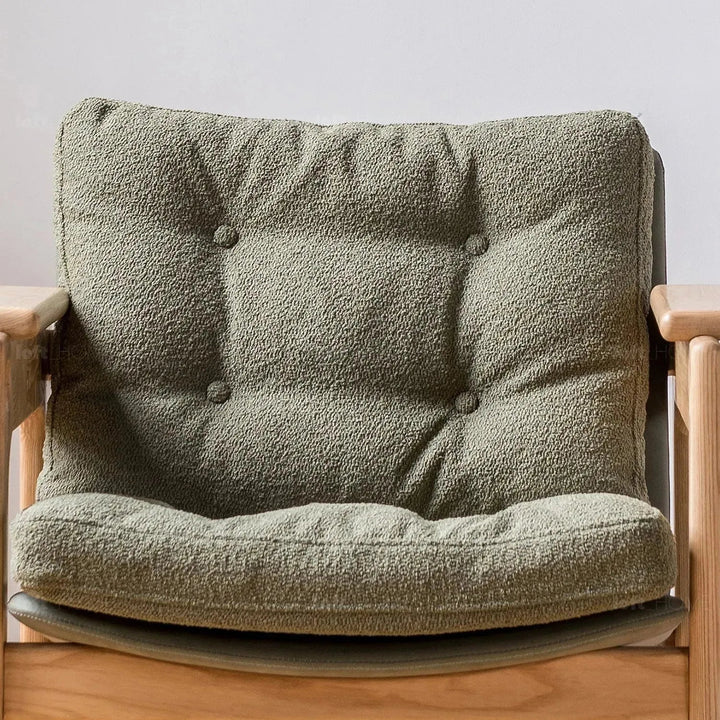 Japandi Boucle Fabric 1 Seater Sofa RENATA