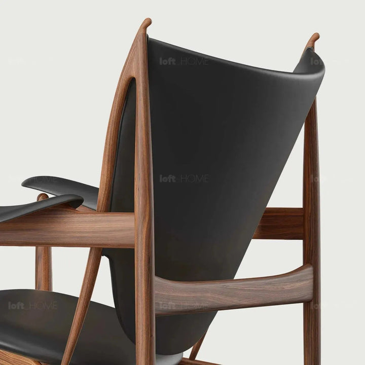 Japandi leather 1 seater sofa chieftain detail 6.