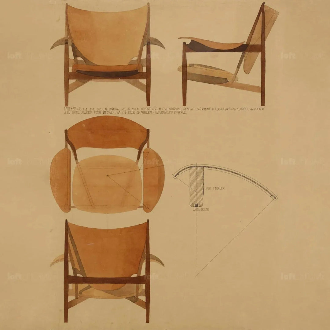 Japandi leather 1 seater sofa chieftain situational feels.