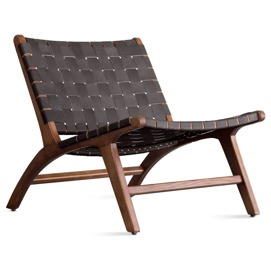 Japandi leather 1 seater sofa tanner detail 8.