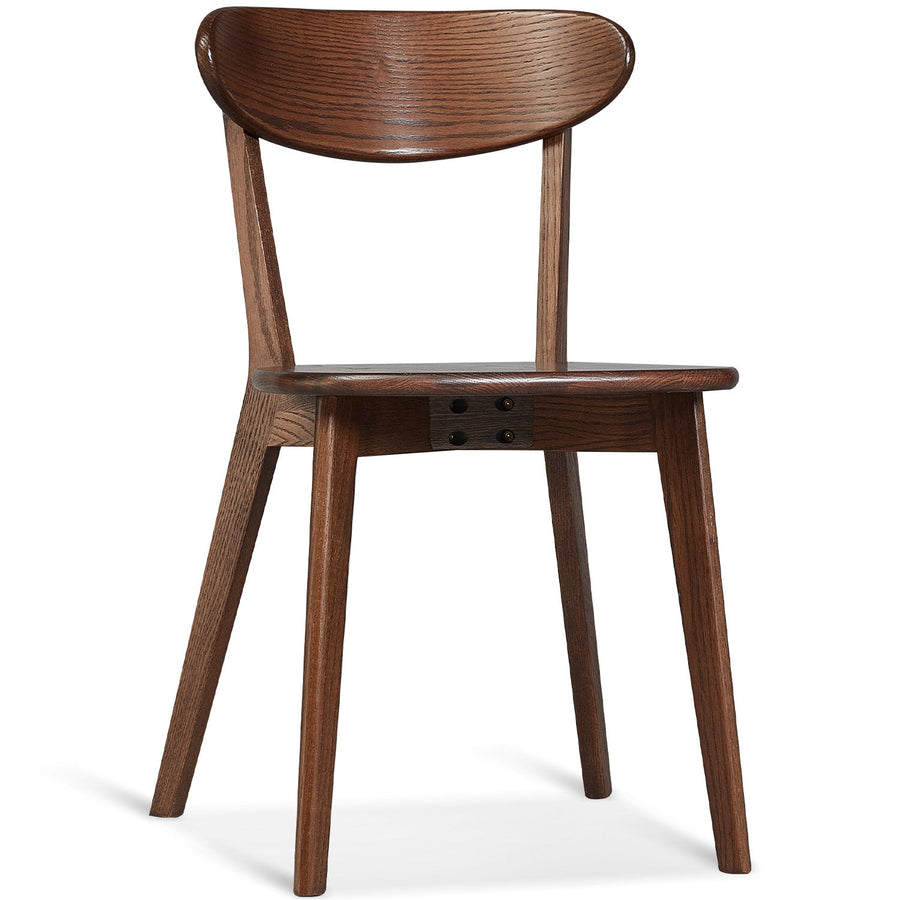 Japandi Oak Wood Dining Chair ELM WALNUT