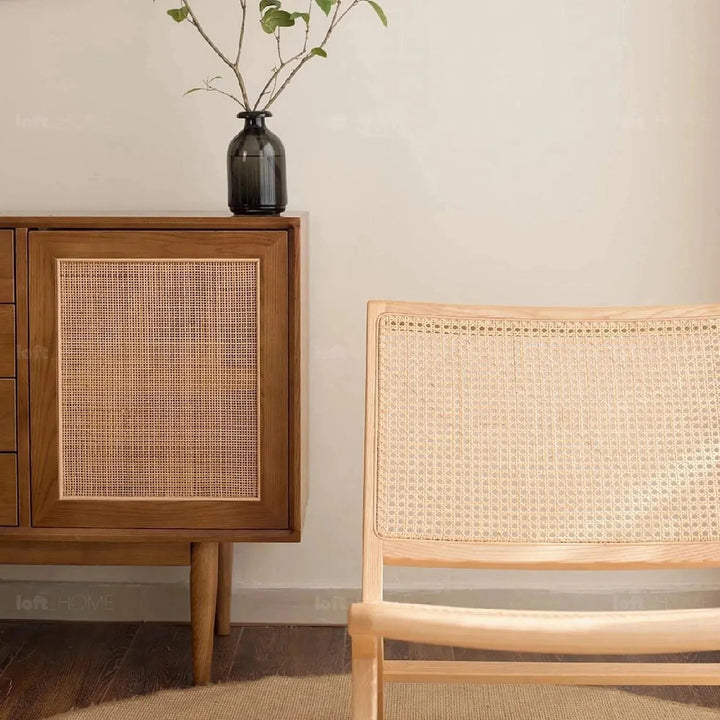 Japandi Rattan 1 Seater Sofa SADDLE