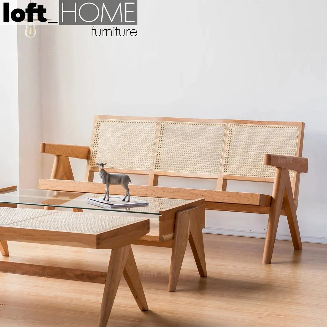 Scandinavian Rattan 3 Seater Sofa CHANDIGARH