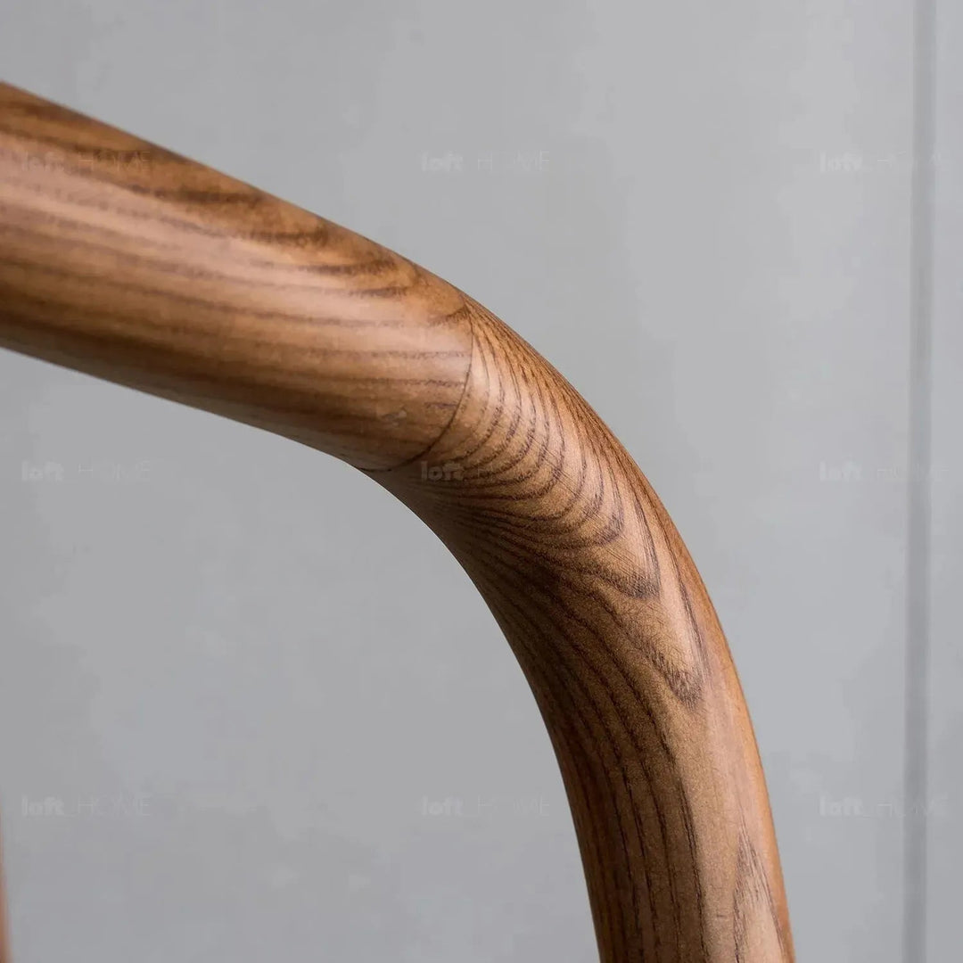 Japandi rattan dining chair circular situational feels.